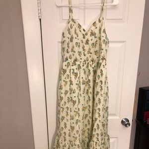 ModCloth In Your Nature Maxi Dress in Cacti - L